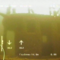 Балтийское море. Затонувшее судно