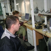 В процессе работы