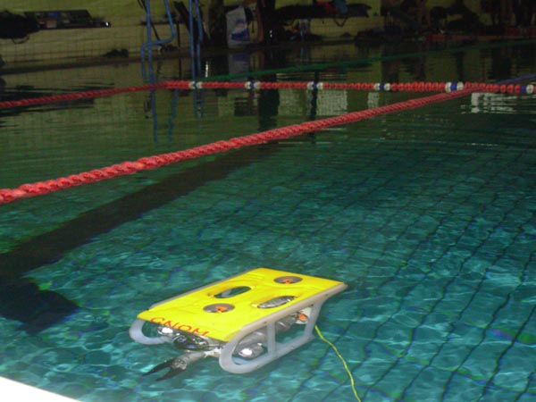 Подводный аппарат ГНОМ на соревнованиях по подводной стрельбе